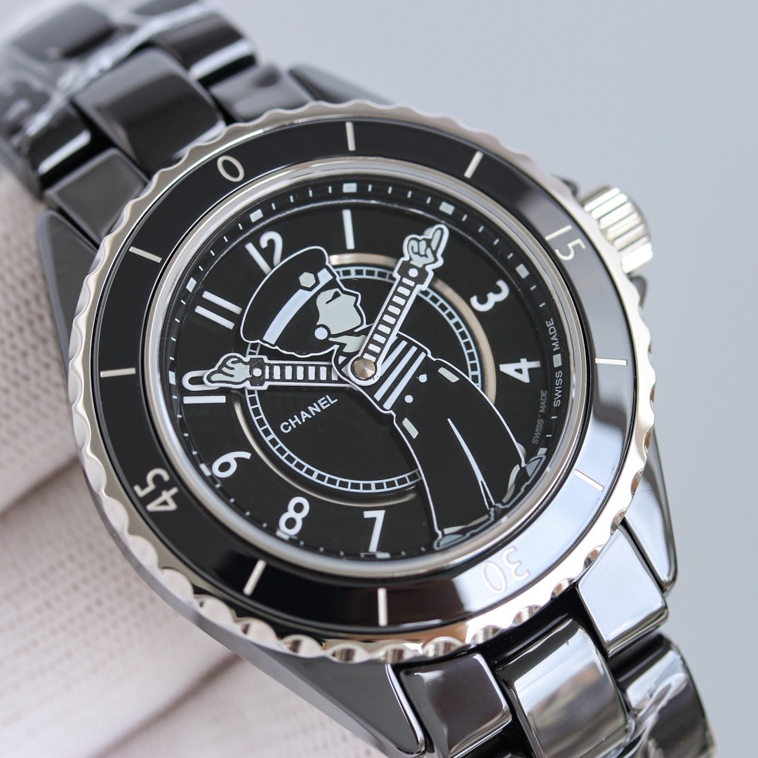 샤넬 J12 시계 블랙 오토메틱 38mm