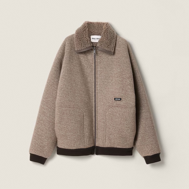 미우미우 플리스 지퍼 자켓 25FW RA3539