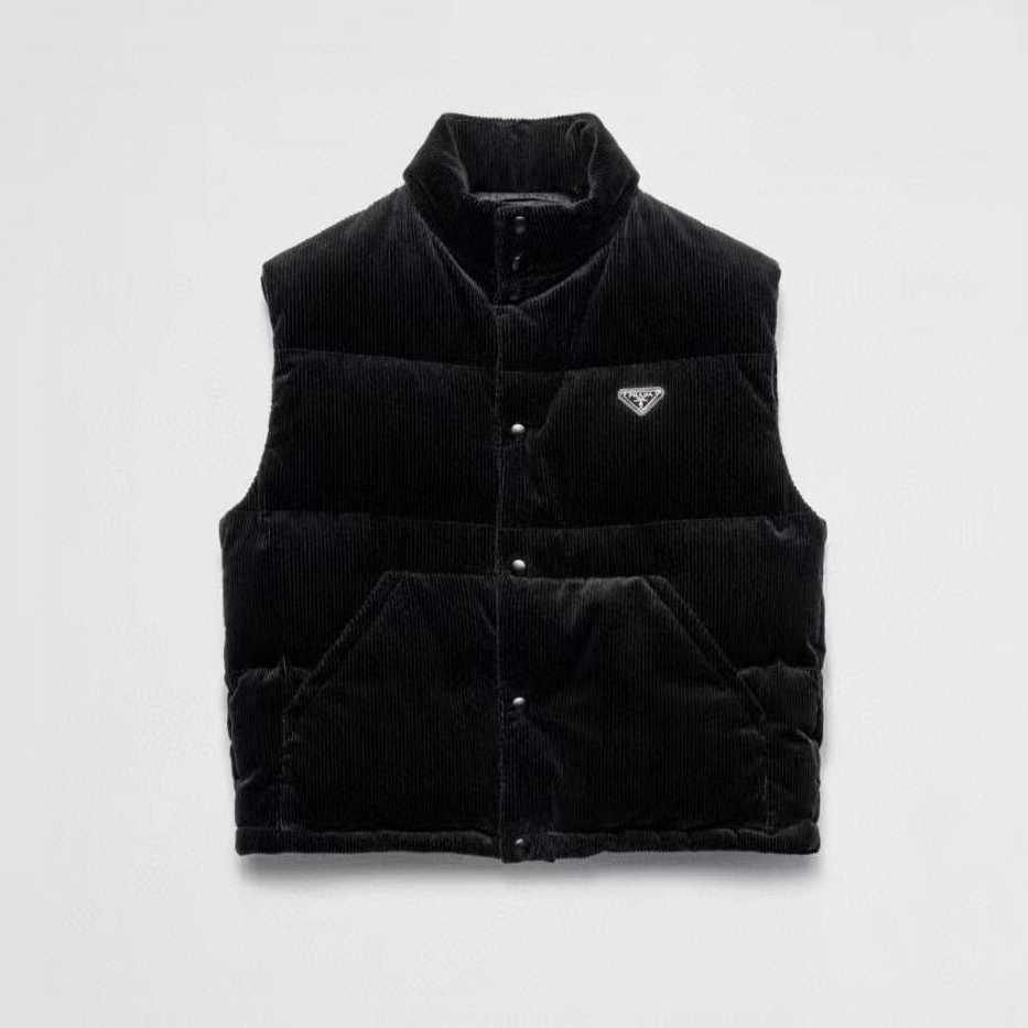 프라다 코듀로이 다운 베스트 25FW RA3209