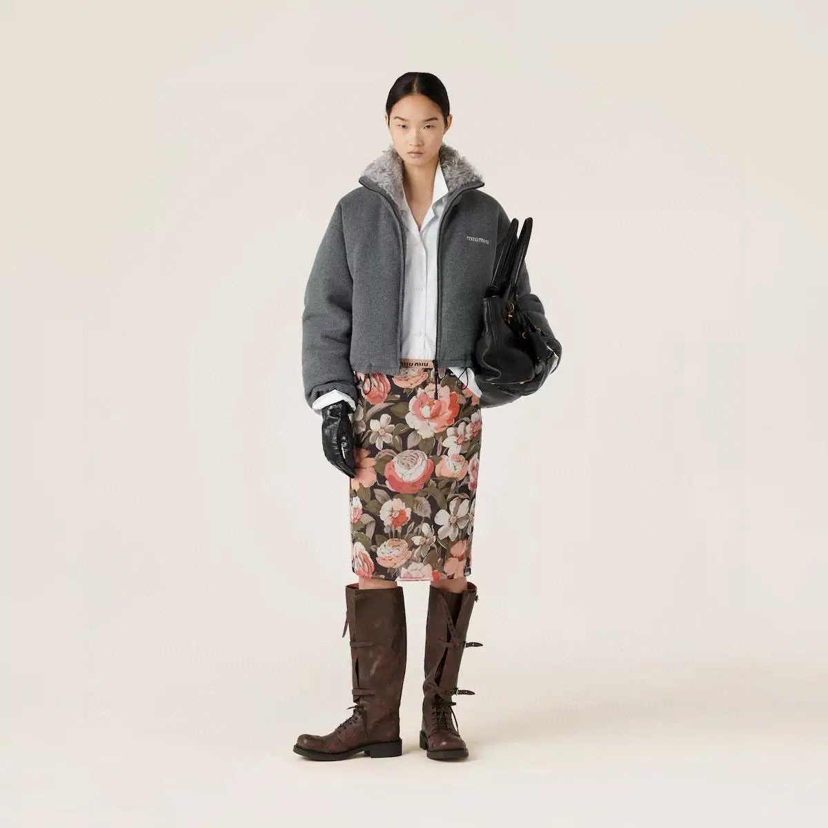 Alternative view of 미우미우 여성 플리스 다운 재킷 25FW 6F25043