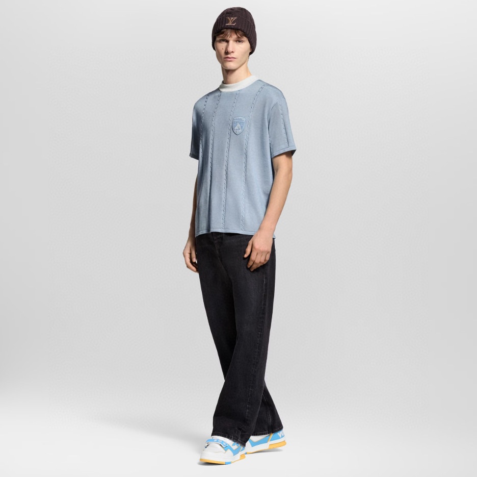 Alternative view of 루이비* 실크 코튼 블렌드 반팔 티셔츠 26SS RA3820