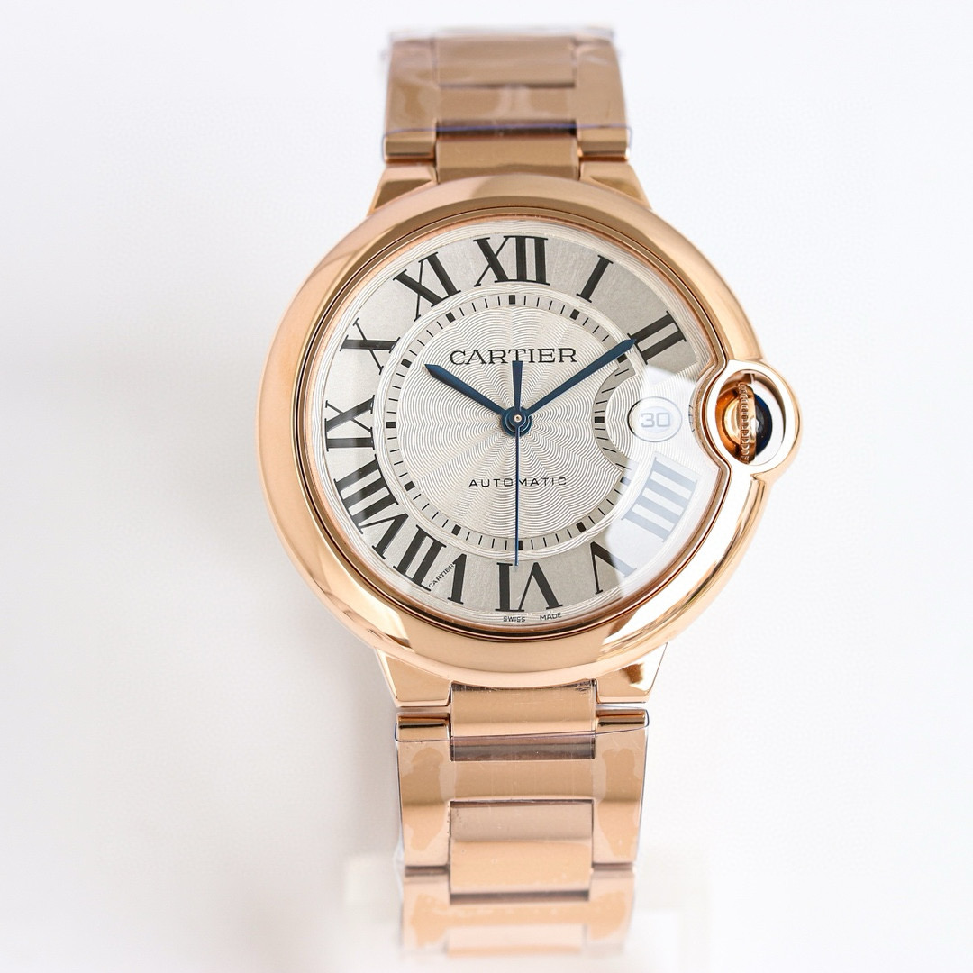 Alternative view of 까르띠에 발롱 블루 워치 40mm 오토메틱 로즈 골드 WGBB0039