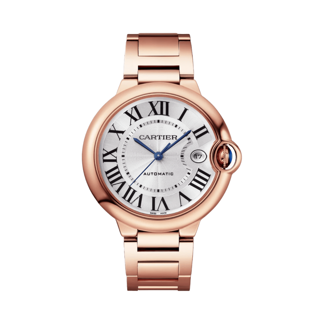 까르띠에 발롱 블루 워치 40mm 오토메틱 로즈 골드 WGBB0039