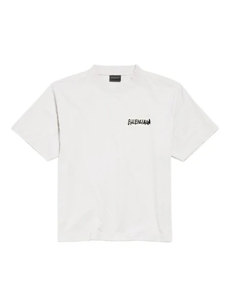 발렌시아가 러버 프린트 라운드 반팔 티셔츠 Ceo320-3