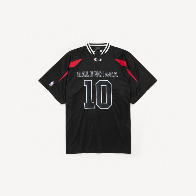 발렌시아가 × NBA 로고 오버핏 티셔츠 RA4185