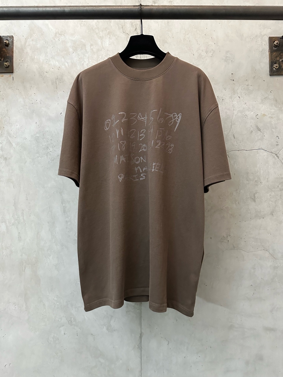 Alternative view of 메종 마르지엘라 넘버 로고 코튼 티셔츠 66ST403