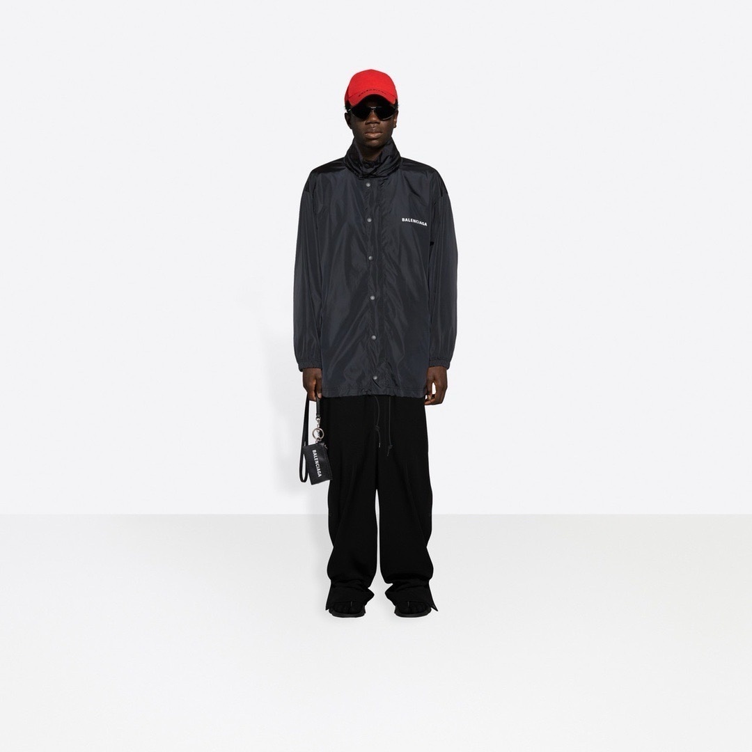 Alternative view of 발렌시아* DEFILE 더블레이어 윈드브레이커 자켓 블랙 LK302