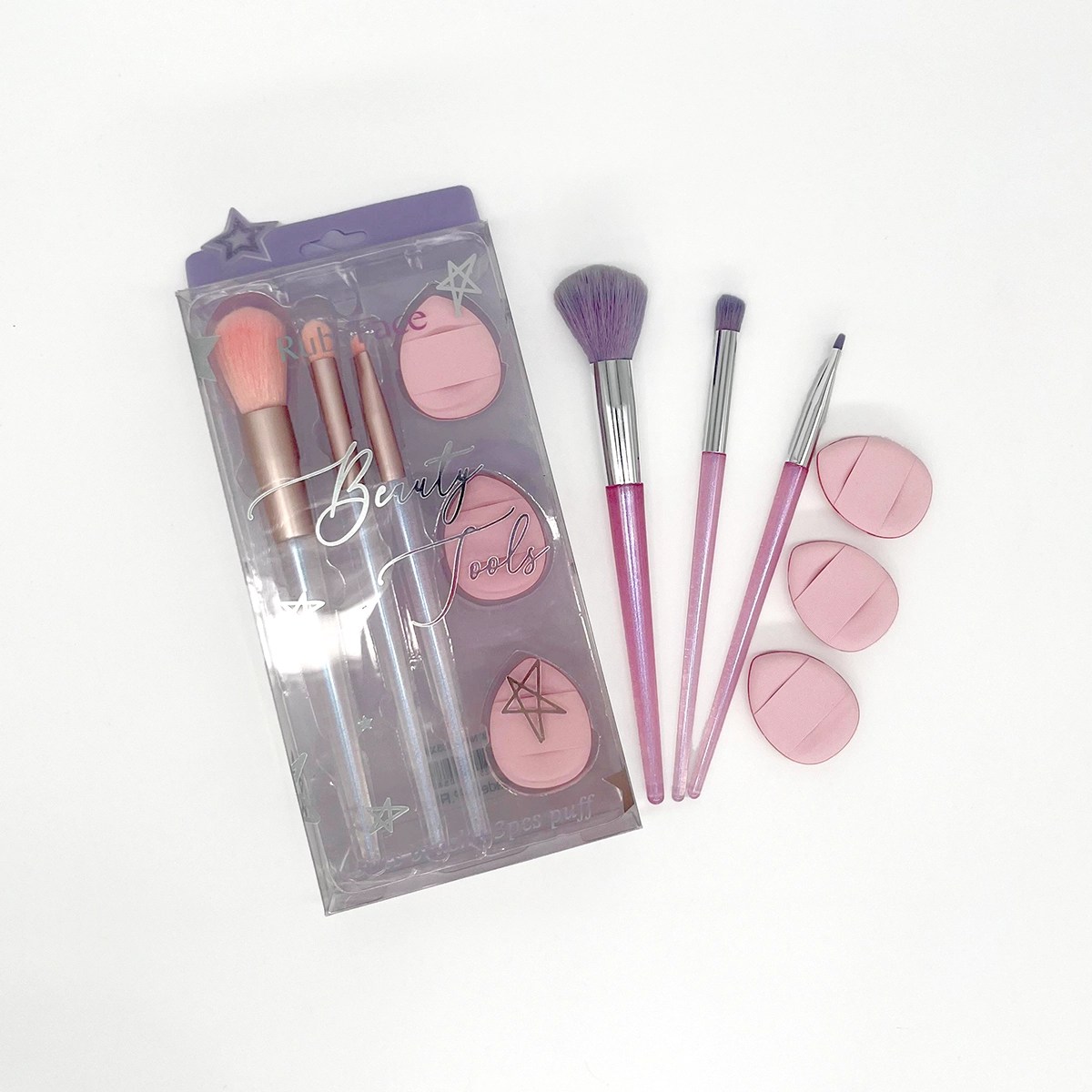 Kit de Brochas & Esponjas para Maquillaje 6 Pzas. | Ruby Face