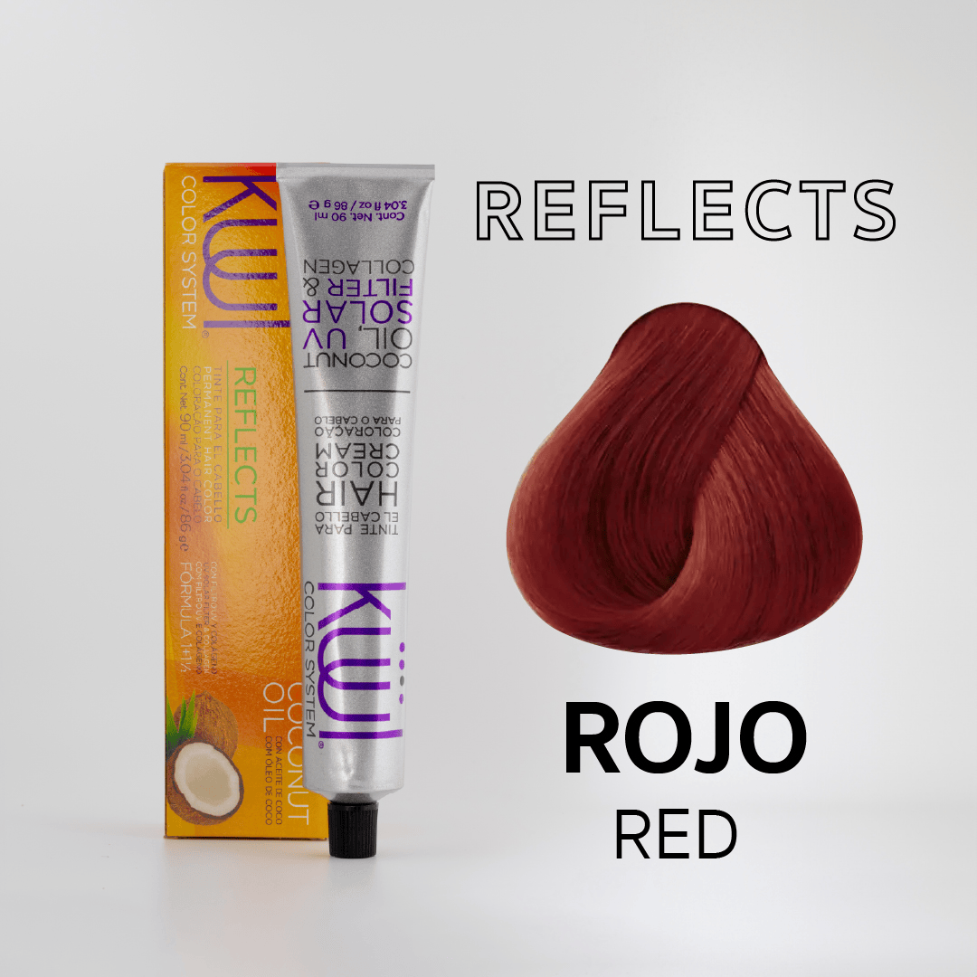 ROJO ( REFLECTS) - RED ( REFLECTS) - Kuul Color Cream Hair Color 3.04oz