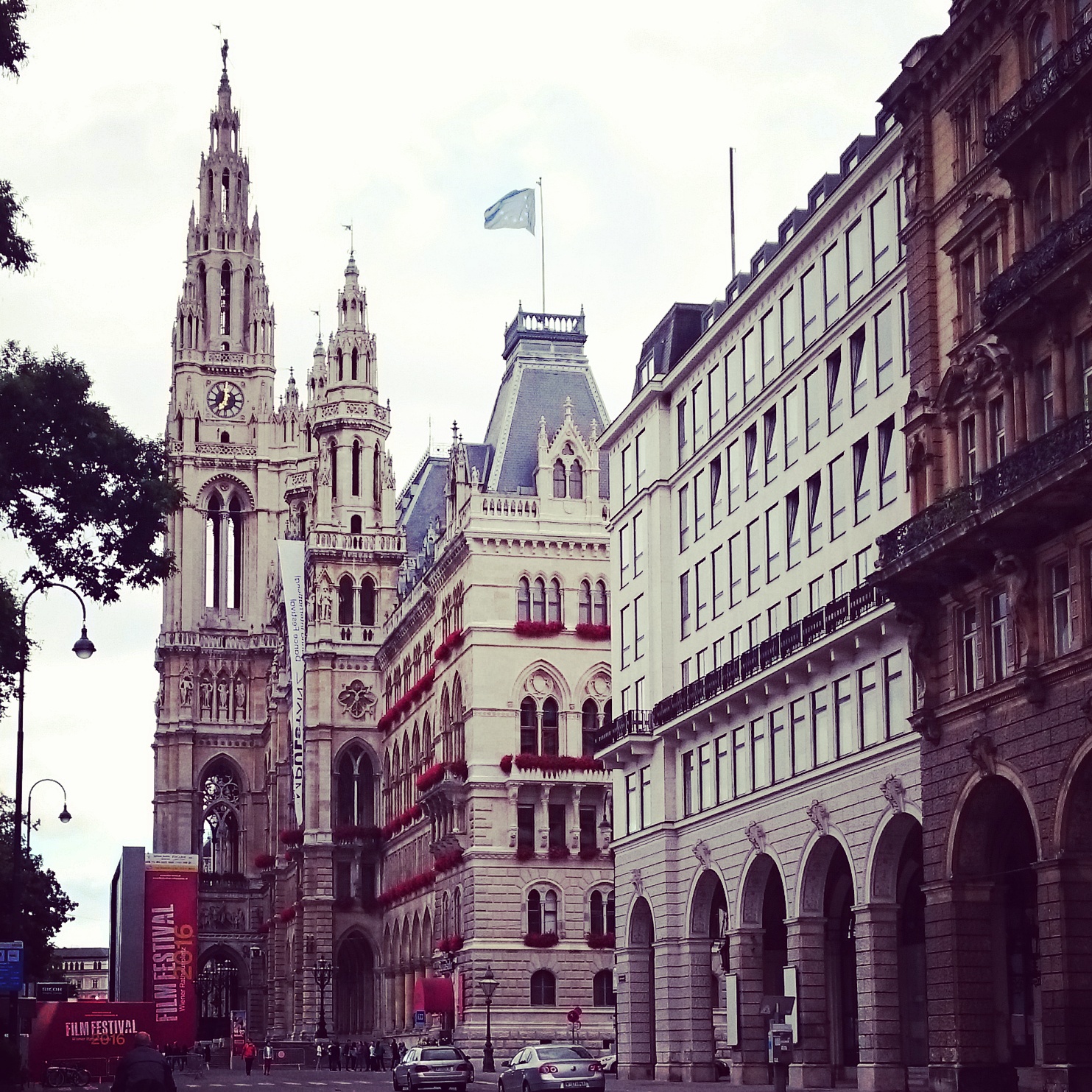 Outside the Rathaus