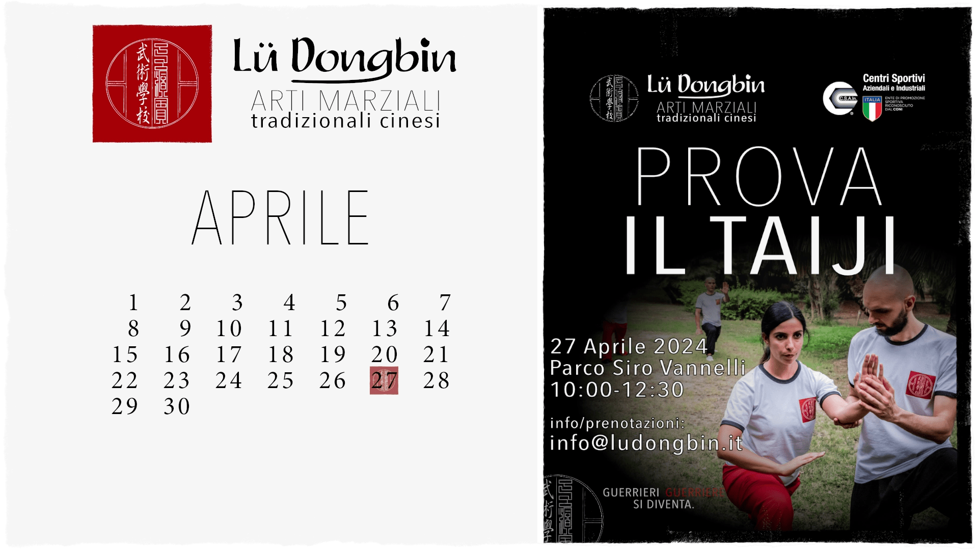 Copertina della News sull'organizzazione del Taiji Day 2024