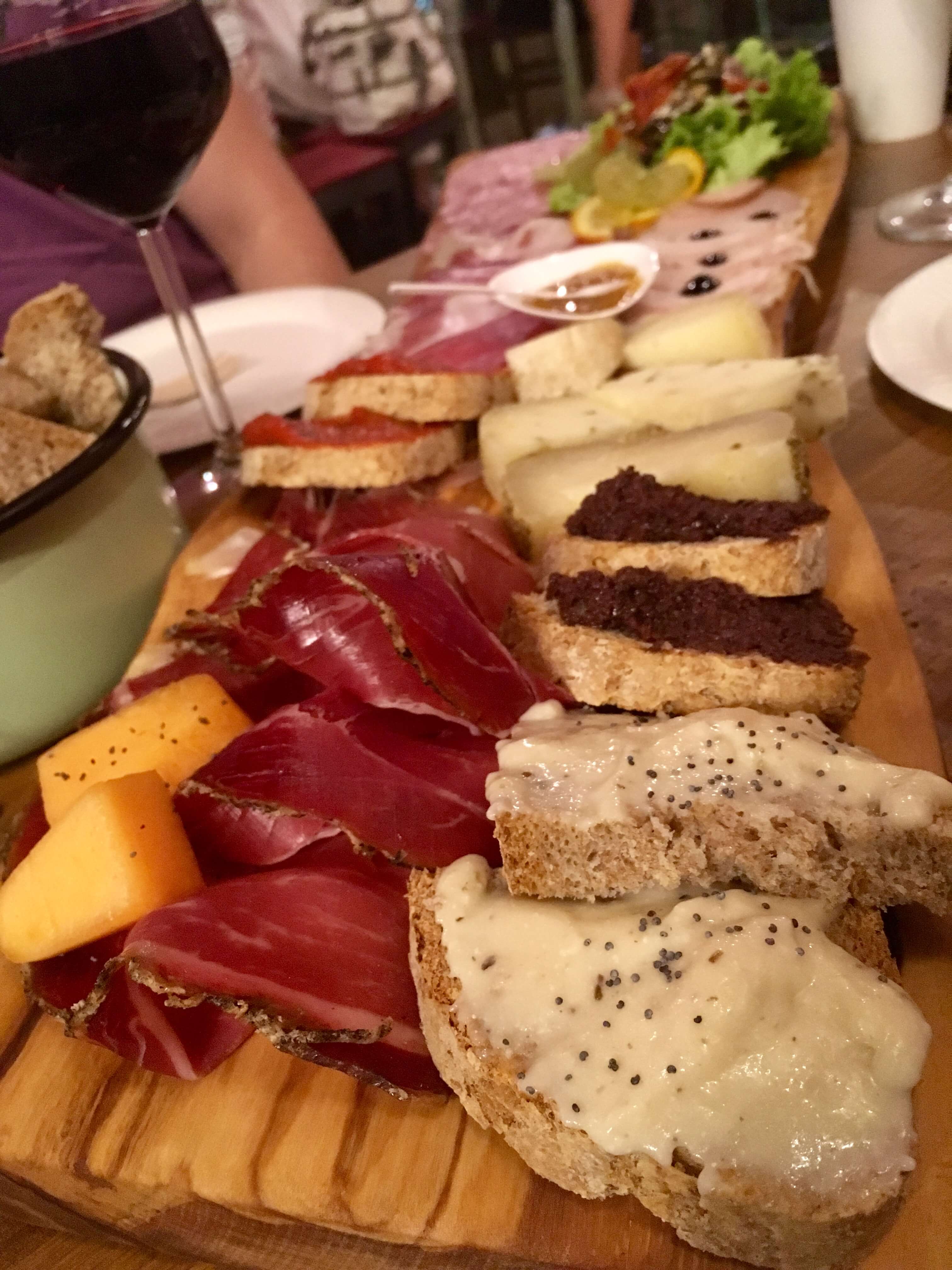 Tagliere at La Prosciutteria in Florence, Italy