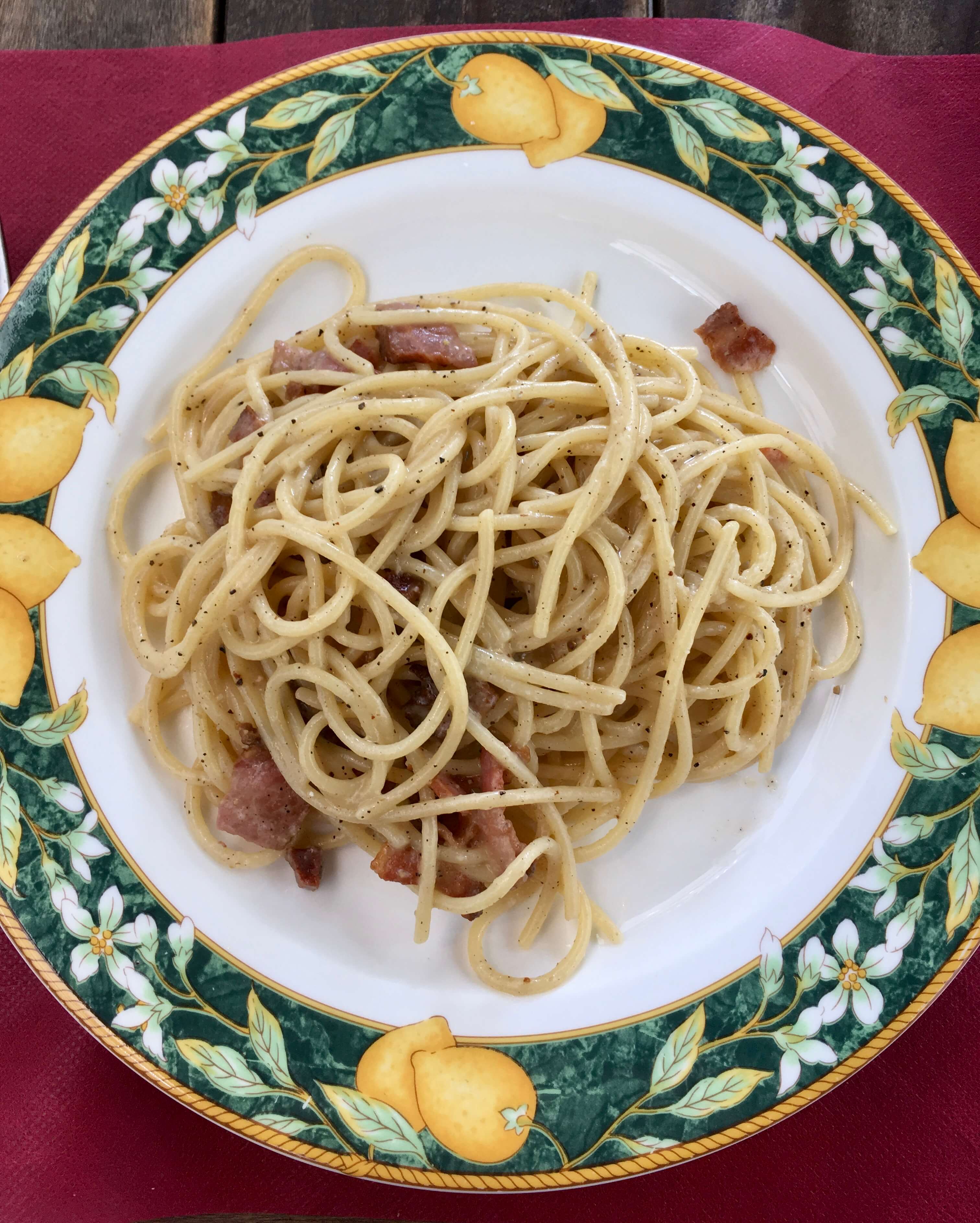 Pasta at Osteria del Boccanegra in Florence, Italy