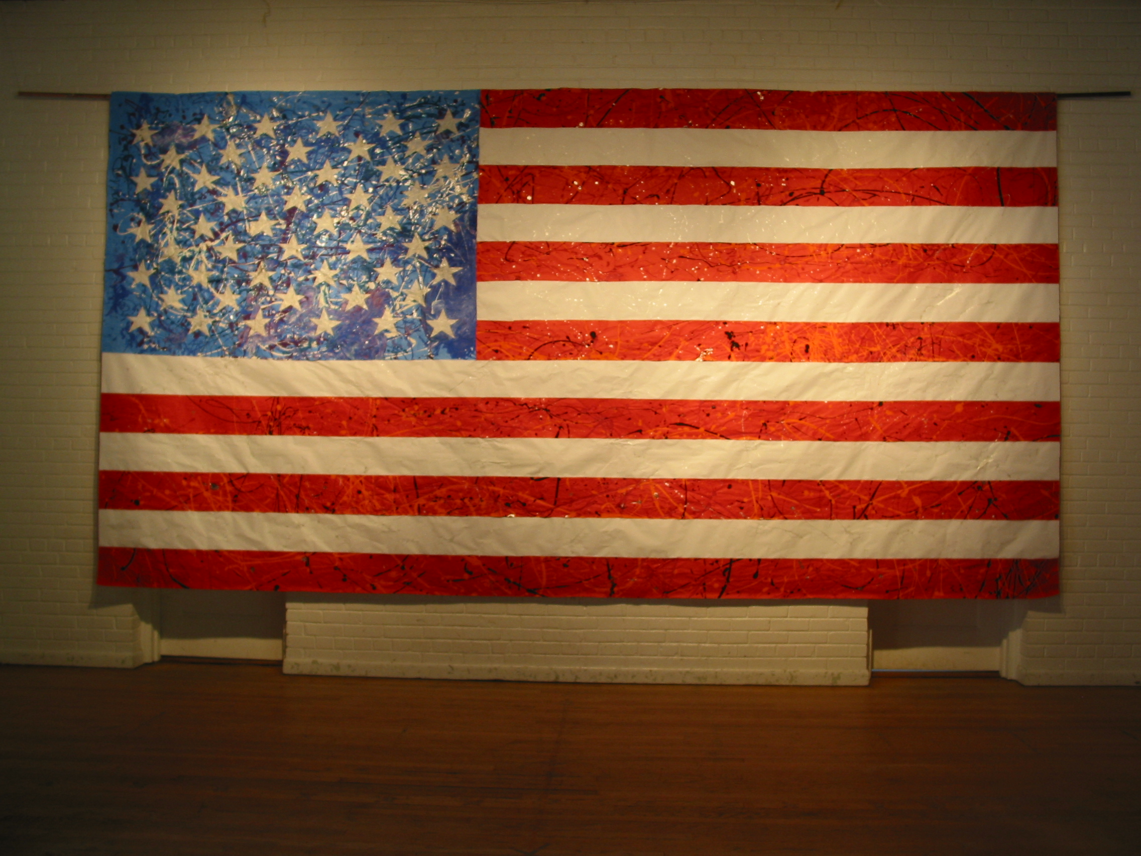 American Flag on Wall