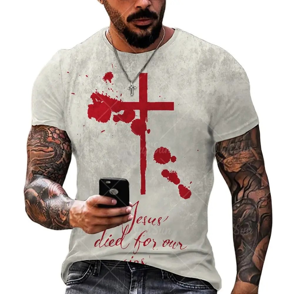 T-shirts Jesus died for our sins - Image 4