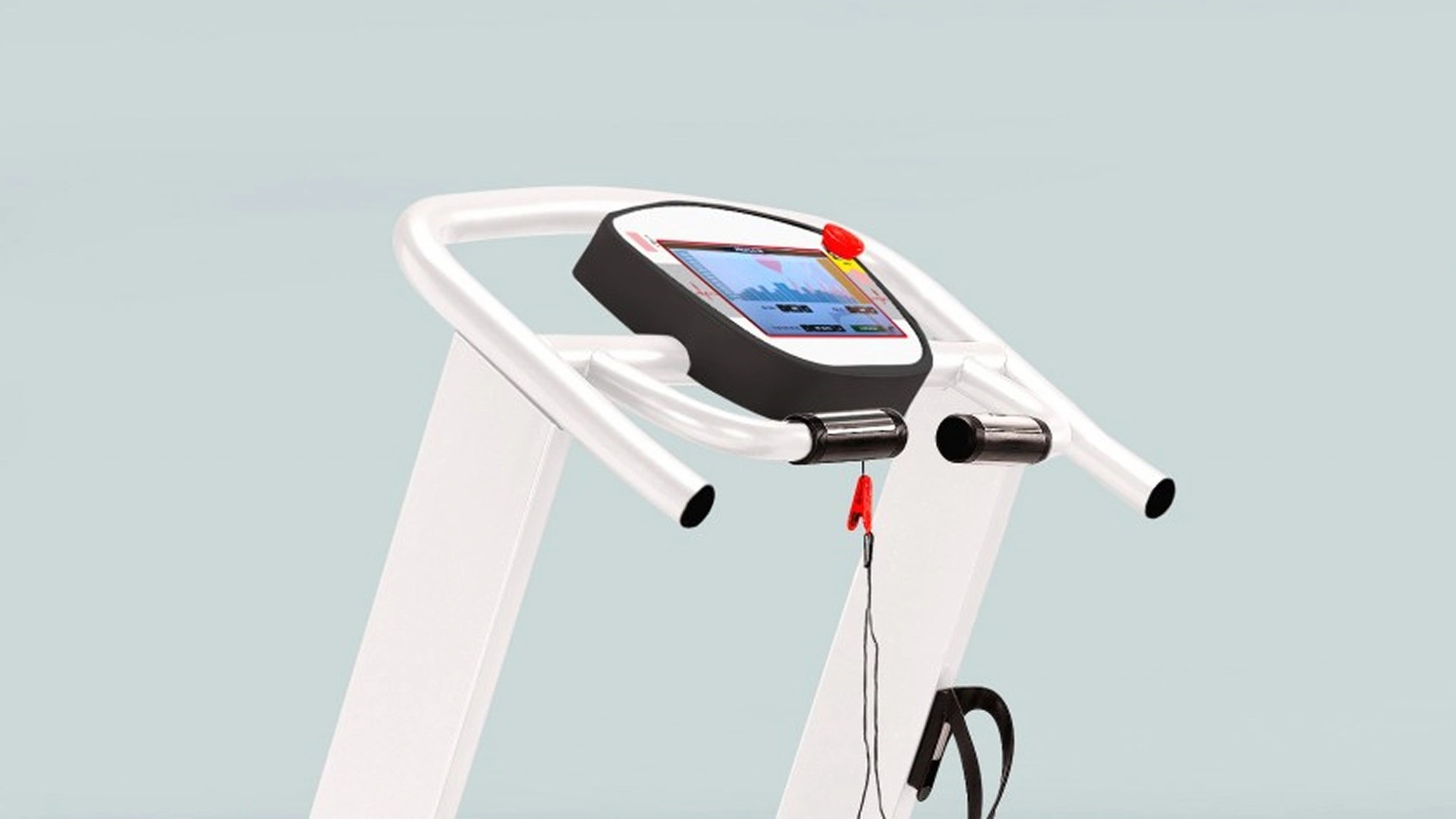 Dettaglio monitor di un treadmill medicale