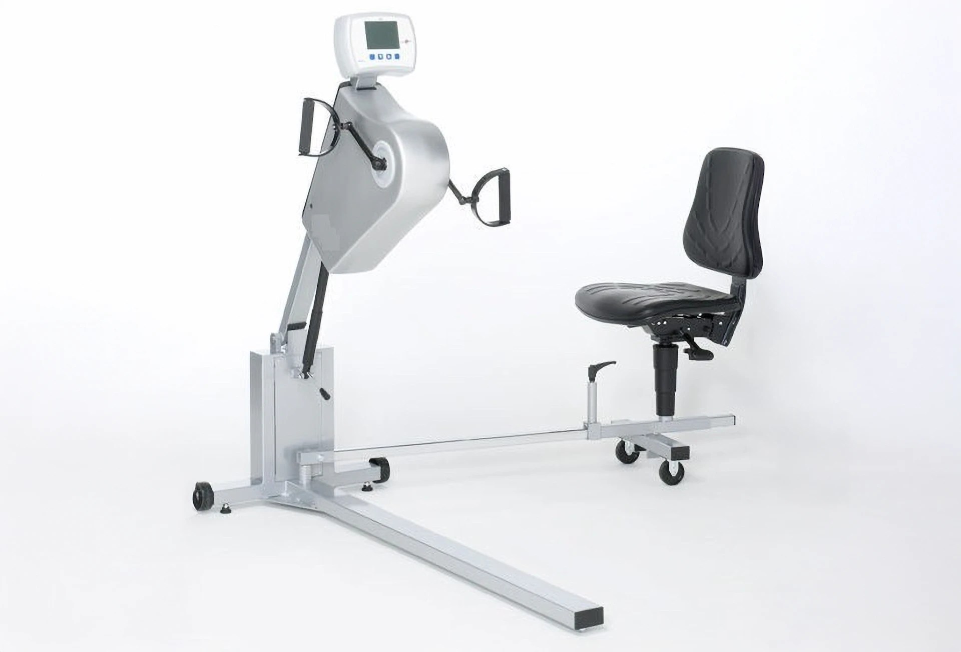 Ergometro a braccia visto di fronte