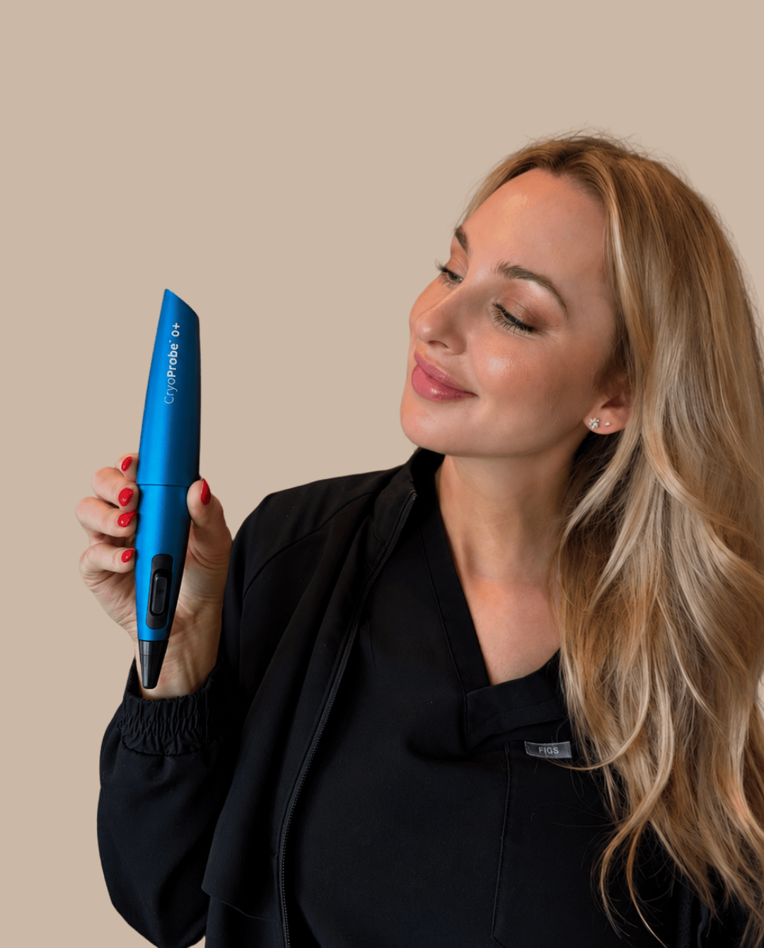 caitlin with Cryoprobe device