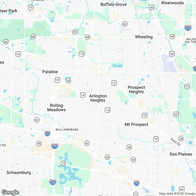 Peptides Therapy Near Arlington Heights IL Min Drive Lumina Med Spa Map.