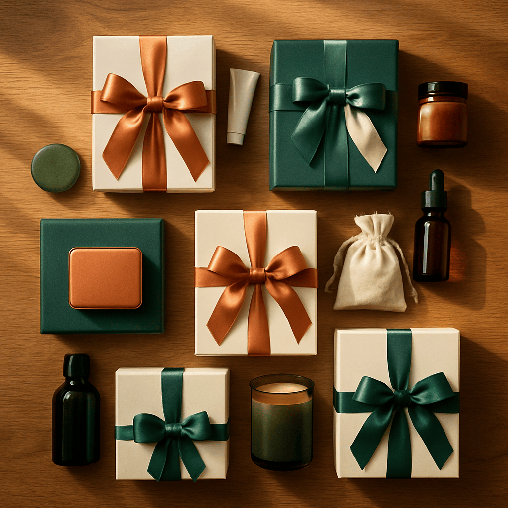 Six curated premium product bundles arranged hexagonally representing non-discount profit levers for BFCM