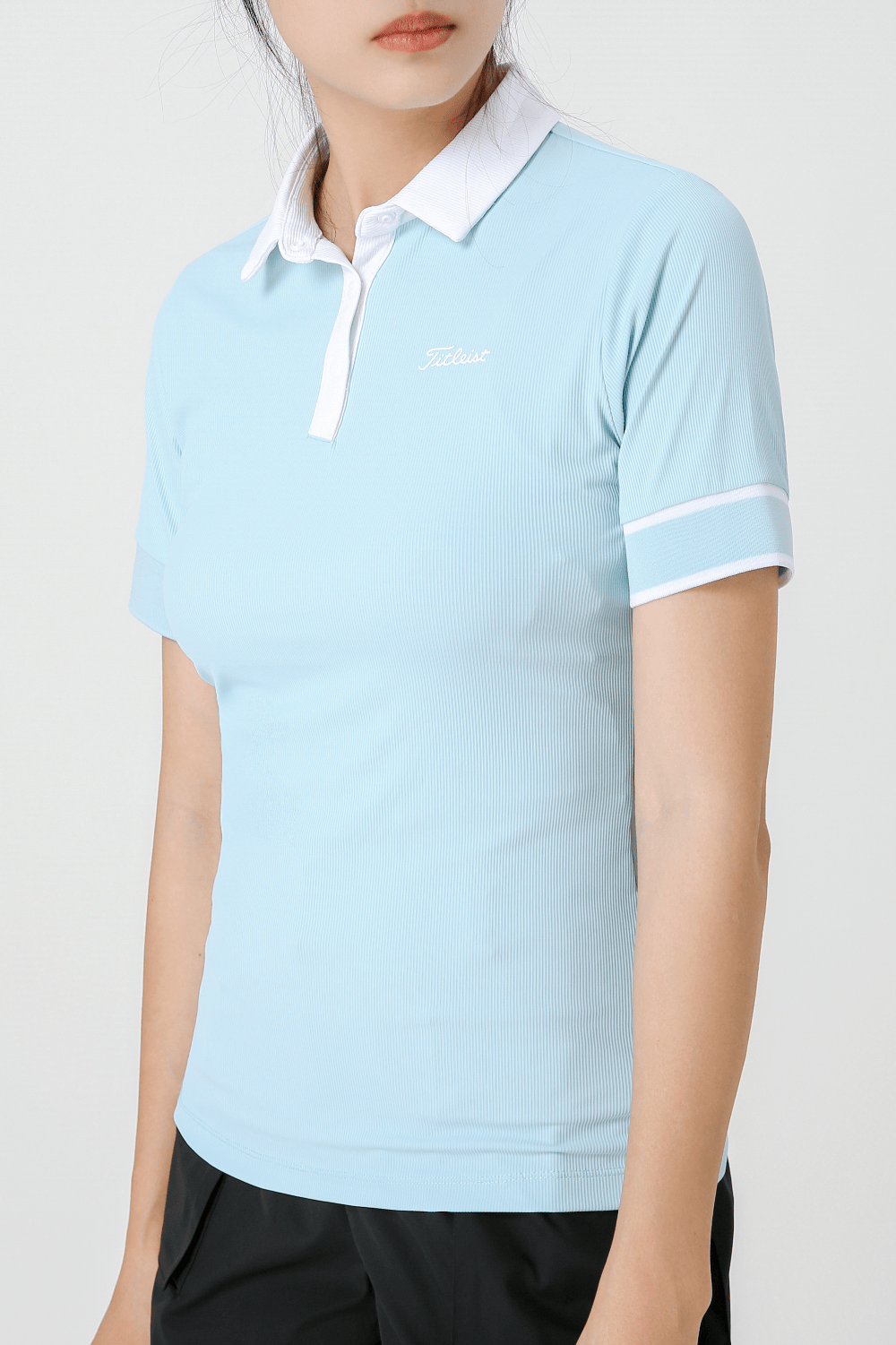 RIB SS POLO SHIRT W