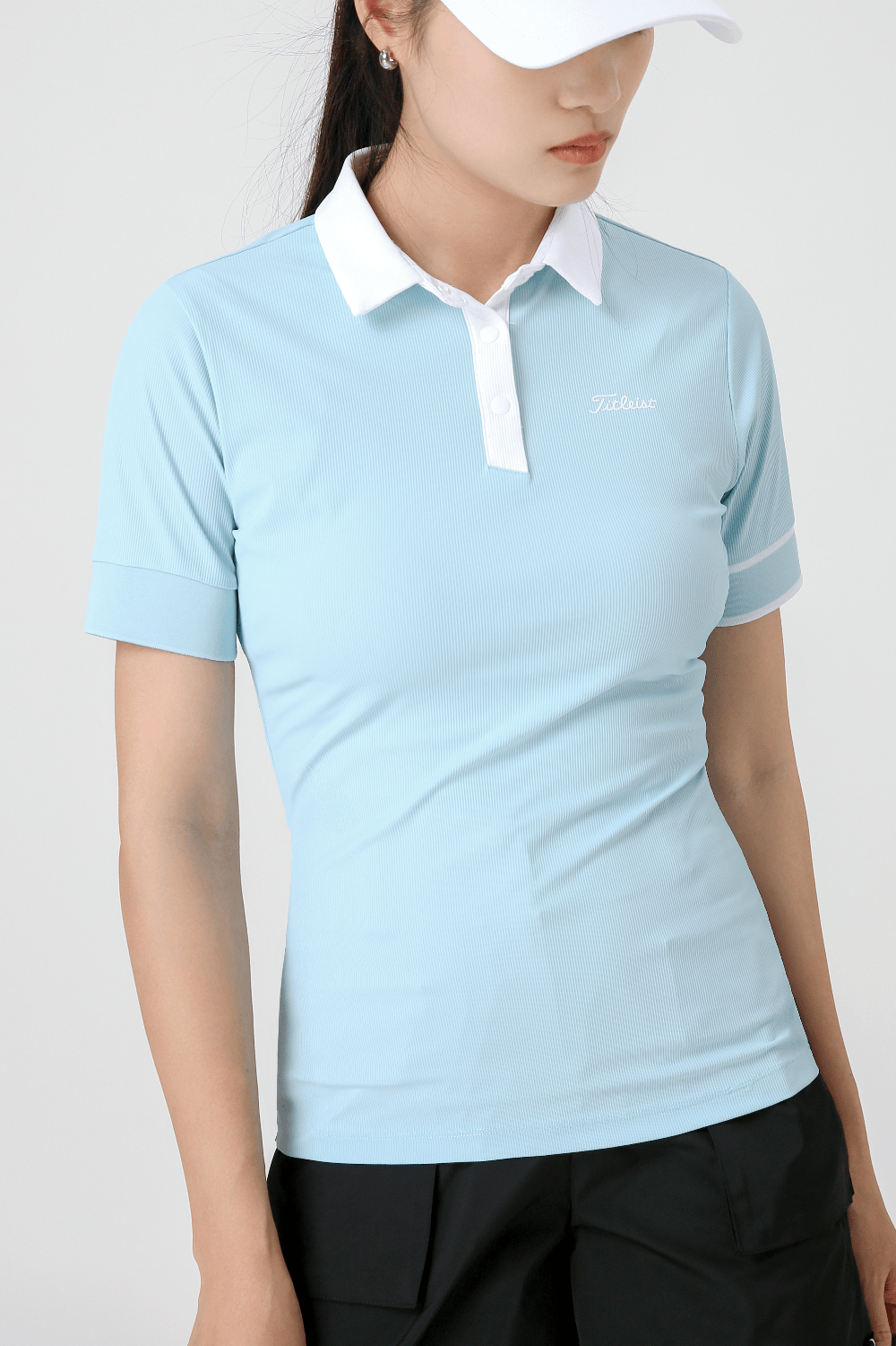 RIB SS POLO SHIRT W