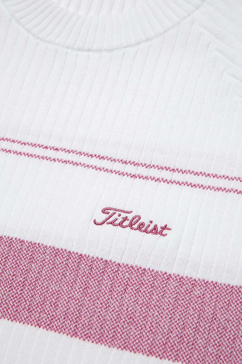 STRIPE DESIGN SWEATER-BURGUNDY