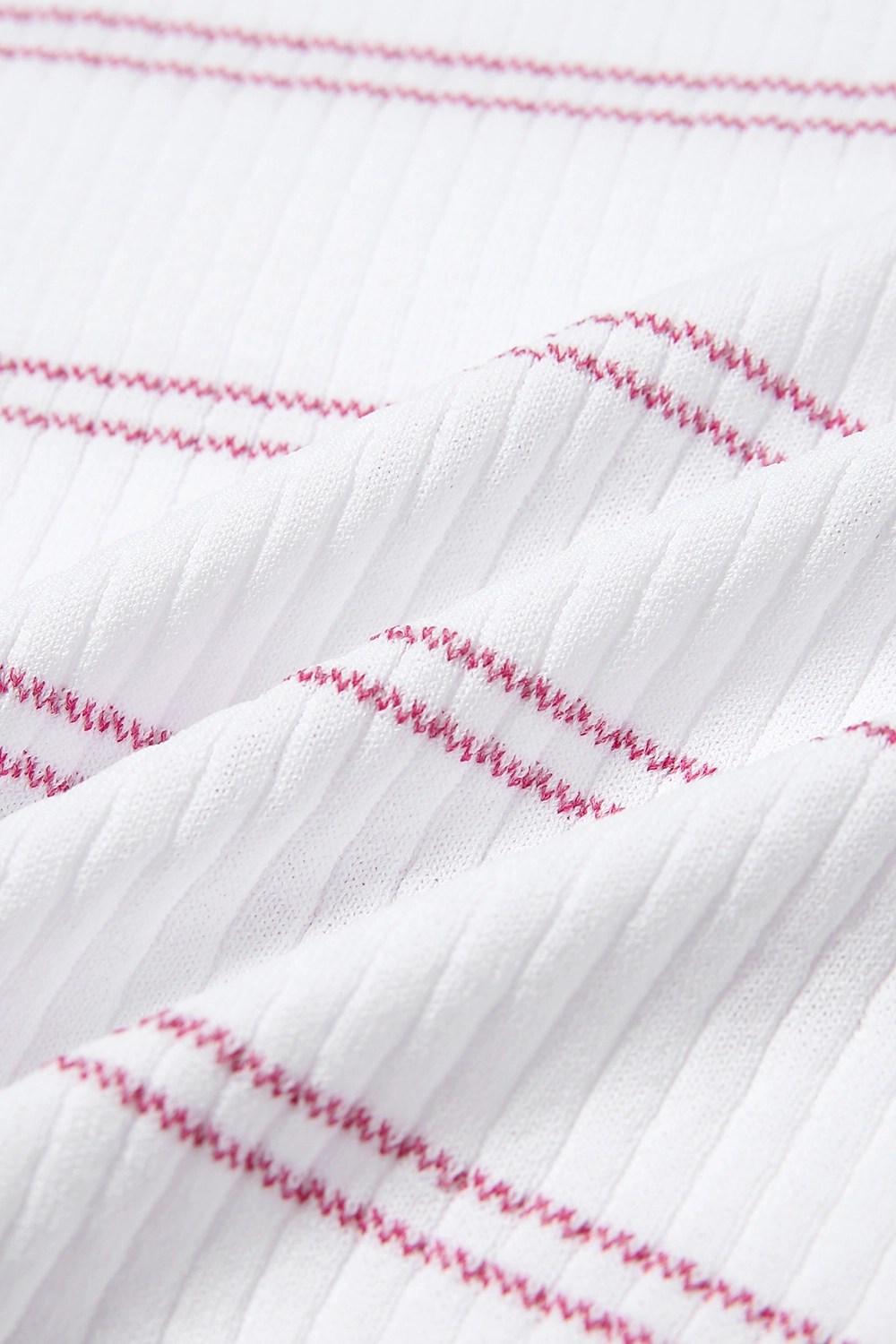 STRIPE DESIGN SWEATER-BURGUNDY