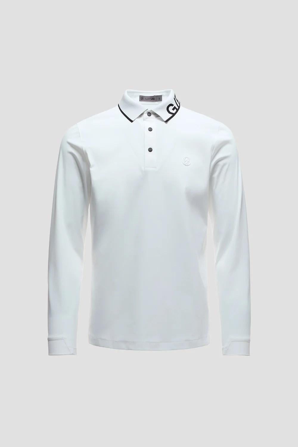 LOGO-COLLARED TECH POLO