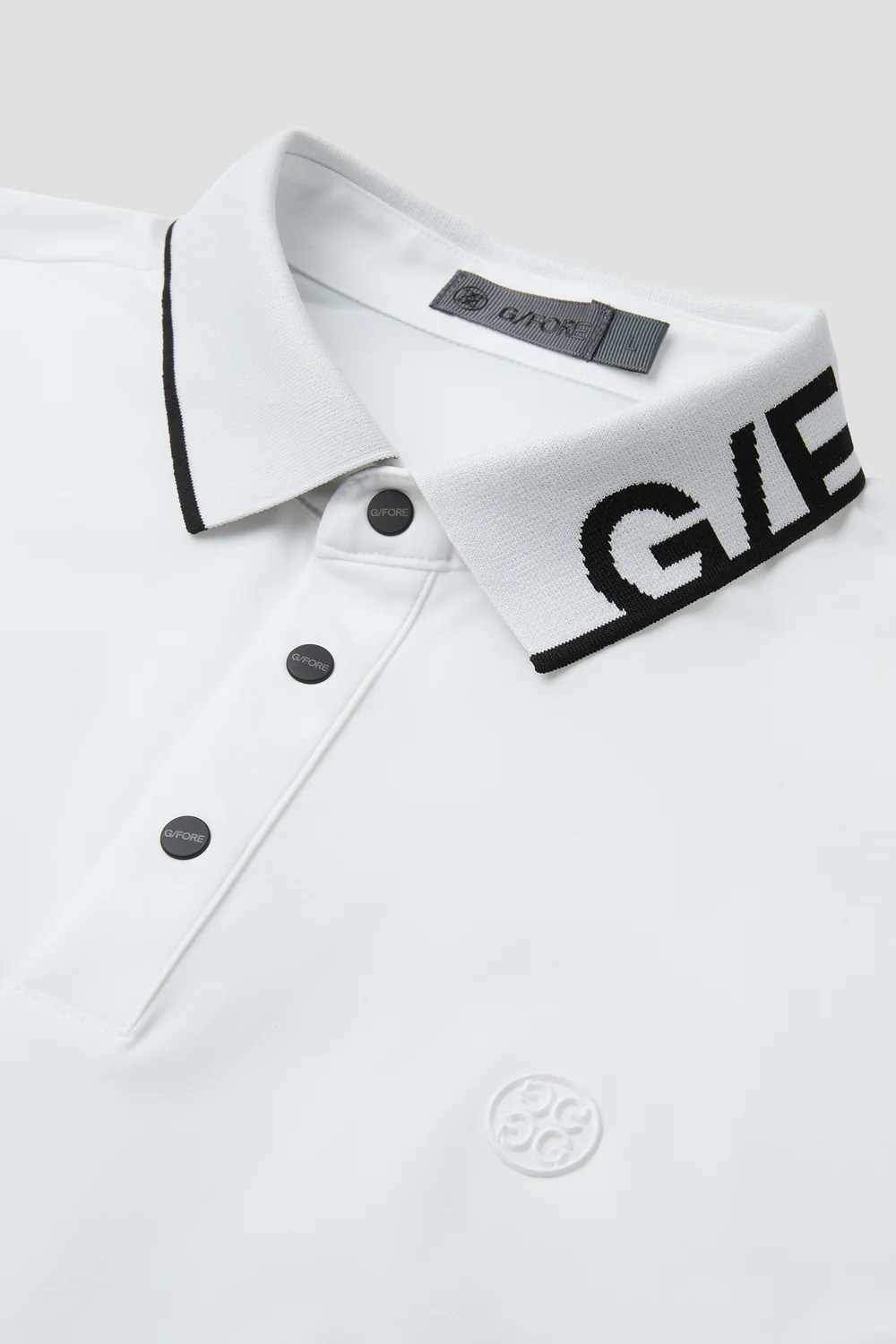 LOGO-COLLARED TECH POLO