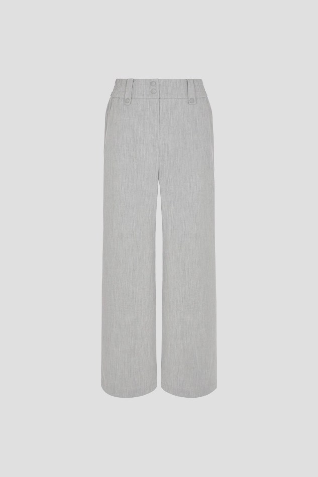 WIDE LEG PANT WOMEN-GRAY