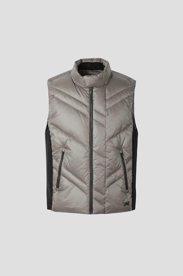 MENS WINTER NEW QUILTED DOWN VEST-KHAKI