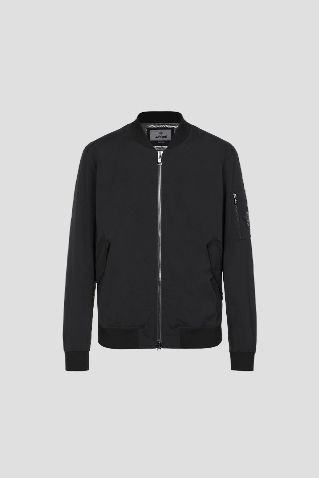 WASHED NYLON JACKET MEN-BLACK