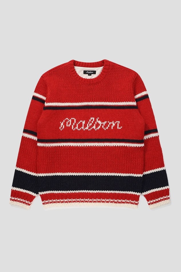 BUCKET POCKET SWEATER MEN-RED