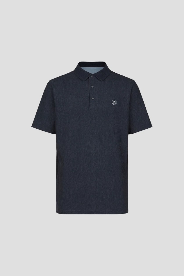 TEXTURED PATTERN T SHIRT MEN-BLACK