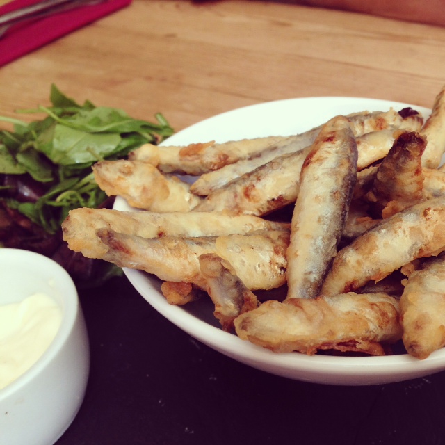 Battered whitebait