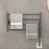 4 bars Wall Mounted Electric Heated Towel Rail Rack  Intelligent Digital DisplayClothes Dry Warme