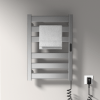 6 bars Electric Heated Towel Rail Rack Wall Mounted Aluminum  Intelligent Digital Display Clothes Dry Warme