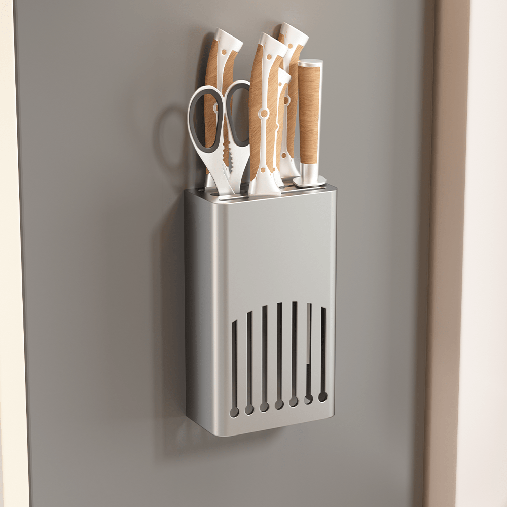 Metal Magnetic knife holder Wall-Mounted Magnet knife rack for Kitchen
