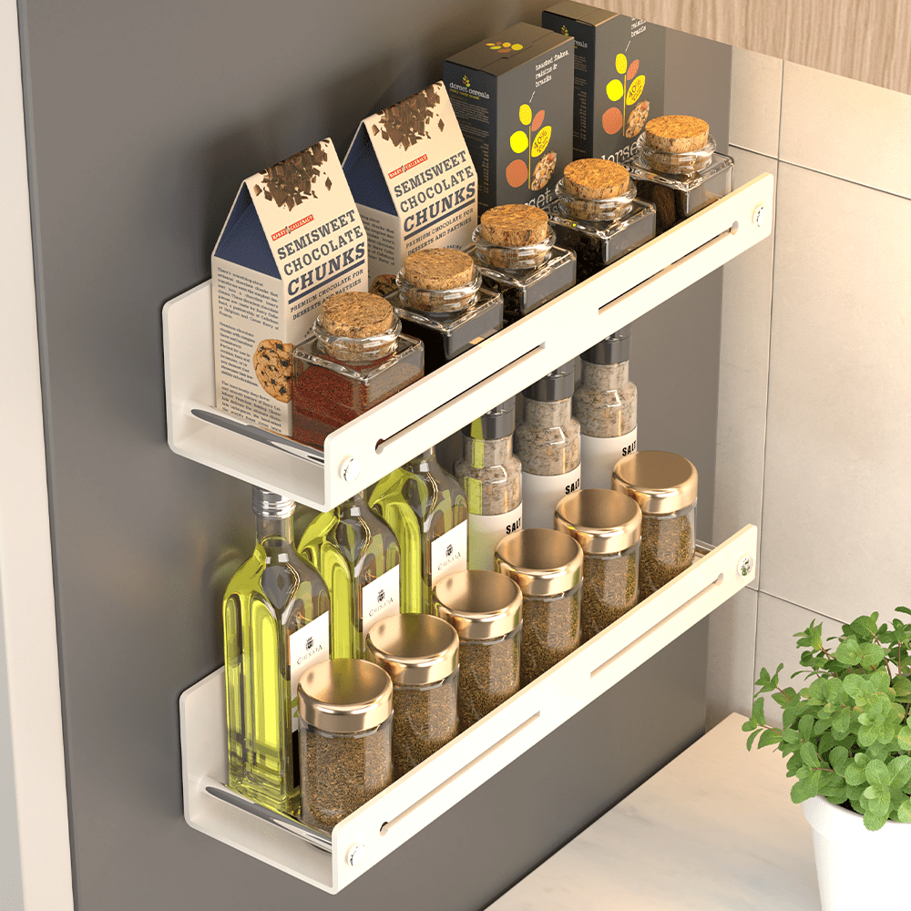 Strong Magnetic Shelf For Refrigerator And Microwave Oven Kitchen Organizer Storage Shelve