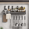 Multi-functional Hanging Knife Holder Punch Wall Mounted Chopsticks Holder for Kitchen Tool