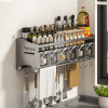 Multi-functional Hanging Knife Holder Punch Wall Mounted Chopsticks Holder for Kitchen Tool
