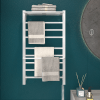 9 bars Electric Heated Towel Rail Rack Wall Mounted Clothes Dry Warme 2 tiers bath towel storage Intelligent Digital Display