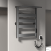 4 bars Electric Heated Towel Rail Rack Aluminu 2 tiers bath towel storage Intelligent Digital Display Clothes Dry Warme