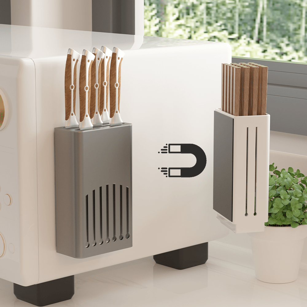 Metal Magnetic knife holder Wall-Mounted Magnet knife rack for Kitchen