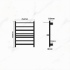 7 bars Electric Heated Towel Rail Rack Wall Mounted Clothes Dry Warme Intelligent Digital Display 2 tiers bath towel storage