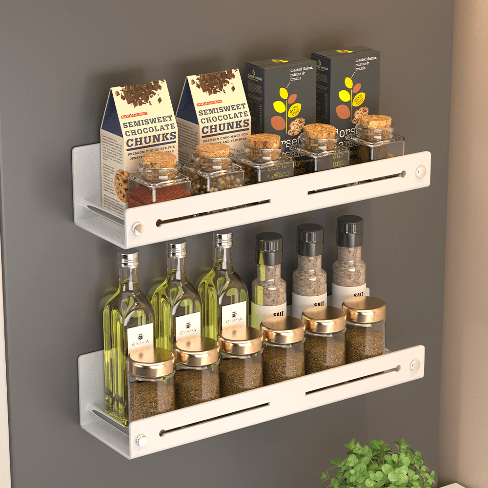 Strong Magnetic Shelf For Refrigerator And Microwave Oven Kitchen Organizer Storage Shelve