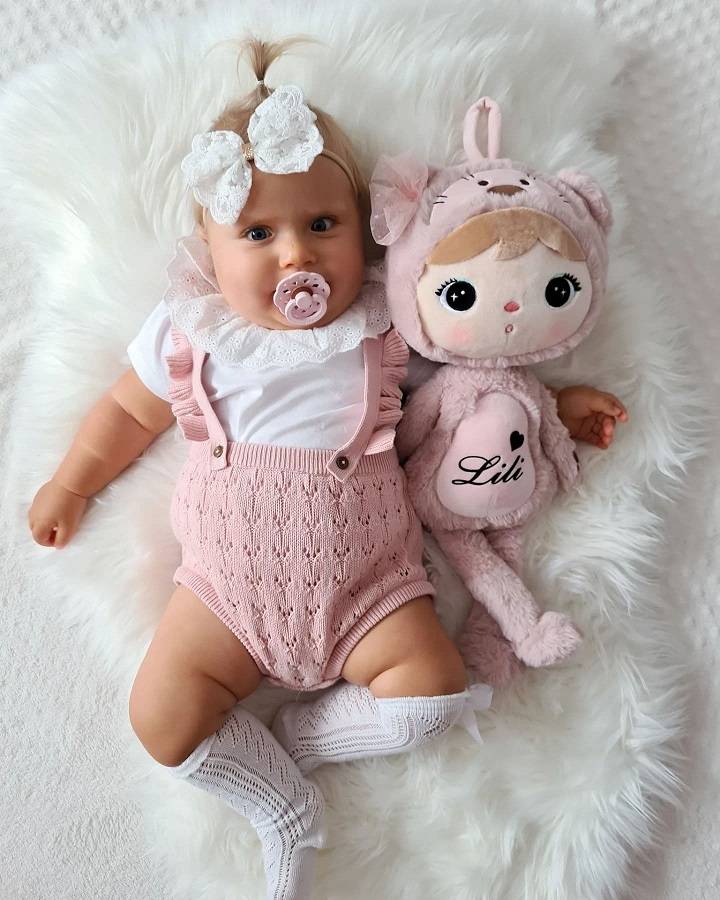 Vêtements Pour Poupée 50-55 Cm – Tenue Petit Ours Rose, Coton Doux – Cadeau Pour Filles, Compatible New Born Baby - 12