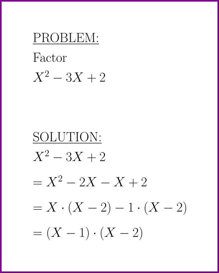 Factor X 2 3x 2 Factor Polynomials Problem With Solution Lunlun To make these algebraic expressions such as monomials binomials trinomials and polynomials we combine the variables and constants using arithmetic operations - x. Factor X 2 3x 2 Factor Polynomials Problem With Solution Lunlun For the polynomial.