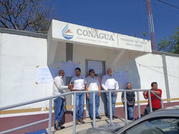Trabajadores de la CONAGUA en Tamaulipas se unen al paro nacional